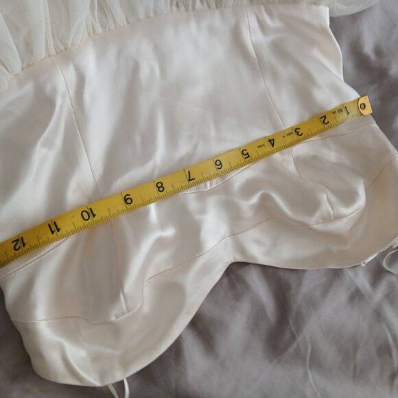 Reformation Cream Strapless Midi Dress - Picture 11 of 12